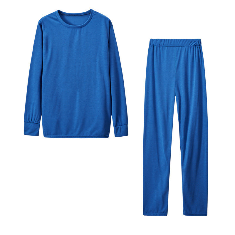 Damen Langarm Schlafanzug Set mit elastischen Hosen EB