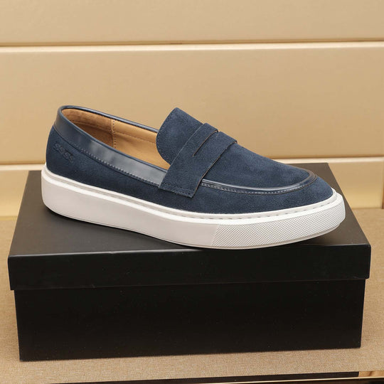 Damen Mokassin-Sneaker mit dämpfender Sohle und eleganter Wildleder-Oberfläche EB