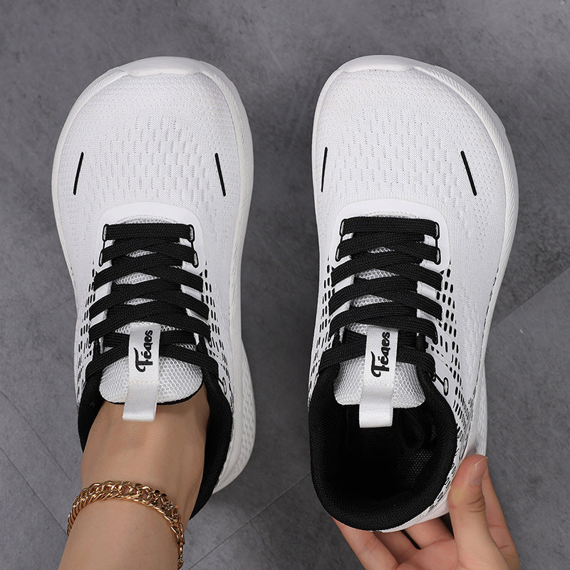 Damen Sportliche Leichtgewicht Sneakers mit elastischem Obermaterial EB