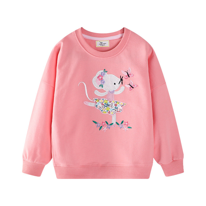 Mädchen Sweatshirt mit verspieltem Mäuse-Design EB