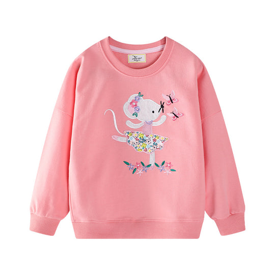 Mädchen Sweatshirt mit verspieltem Mäuse-Design EB