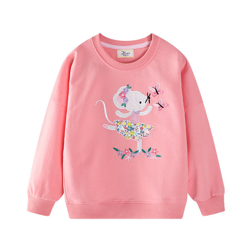 Mädchen Sweatshirt mit verspieltem Mäuse-Design EB