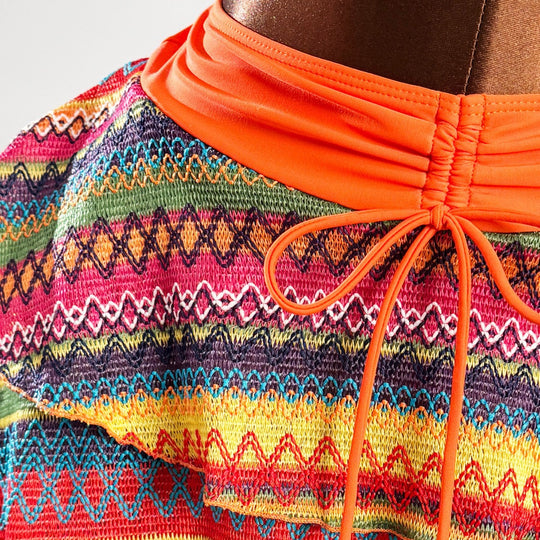 Damen Bikini mit trendigem Allover-Muster EB