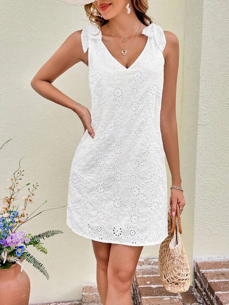 Damen Sommerkleid mit verspielten Schleifen von EB