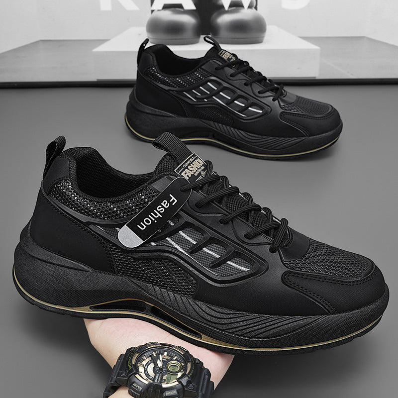 Damen Sportliche Sneakers mit atmungsaktiven Mesh-Einsätzen und stoßdämpfendem Sohlenprofil EB