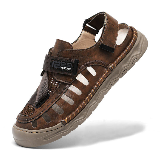Damen Atmungsaktive Freizeitsandalen mit verstellbarem Klettverschluss und anatomischer Fußbettung EB