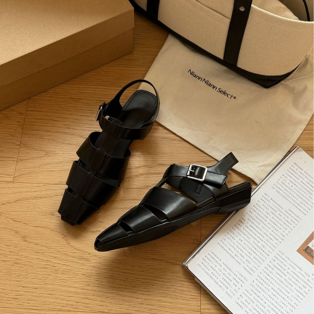 Damen Sling-Sandalen mit elegantem Riemendesign und komfortabler Schnalle EB