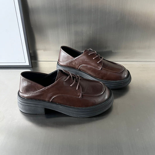 Damen Chunky Derby Schuhe mit bequemem Fußbett und modischem Design EB
