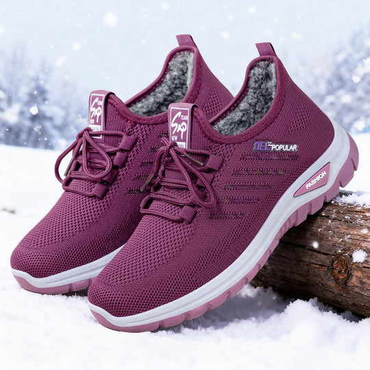 Damen Sportliche und bequeme Sneaker mit kuscheligem Innenfutter EB