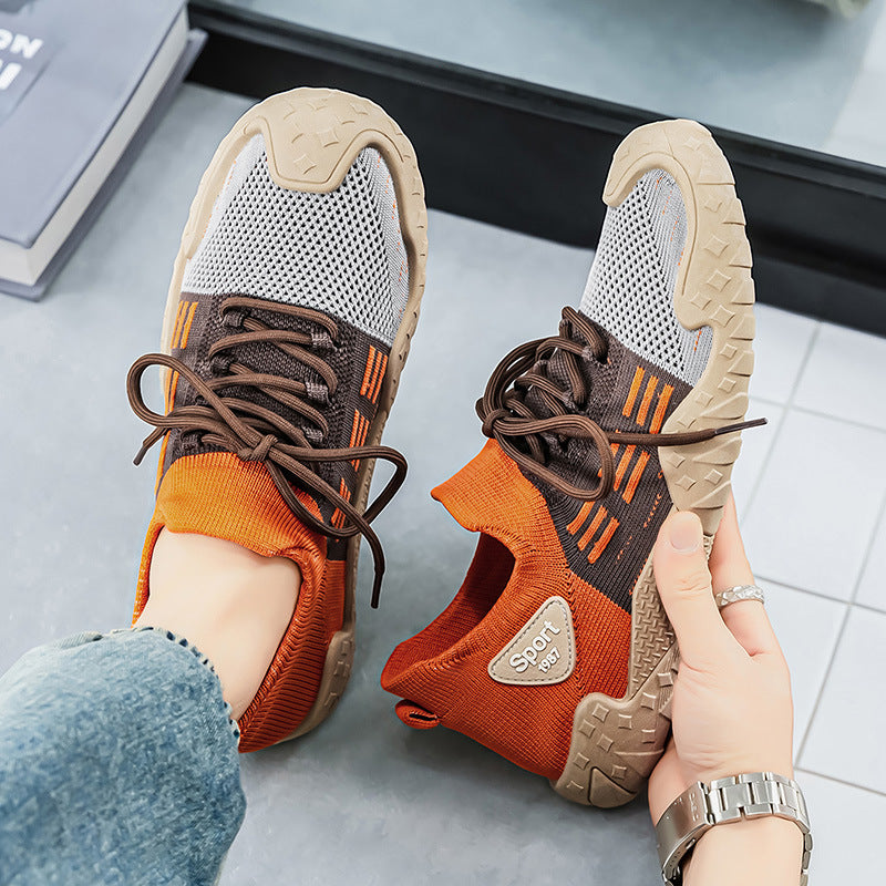 Damen Sportliche Freizeit-Sneaker mit luftiger Mesh-Oberfläche EB