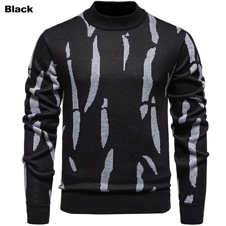 Herren modischer Pullover mit grafischem Muster EB