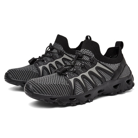 Damen Atmungsaktive Sportschuhe mit elastischem Schnürsystem und rutschfester Sohle EB