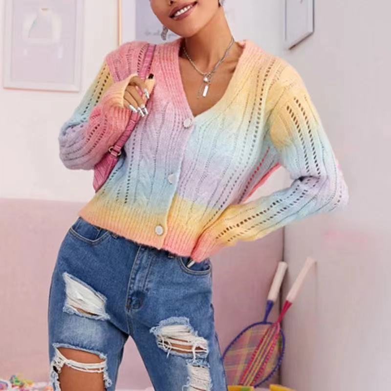 Damen kuschelige Strickjacke mit voluminösen Ärmeln und einzigartigem Zopfmuster EB