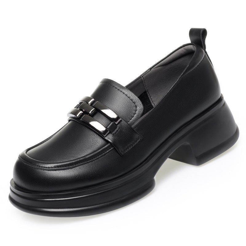 Damen Elegante Mokassins mit modischen Kettendetails EB