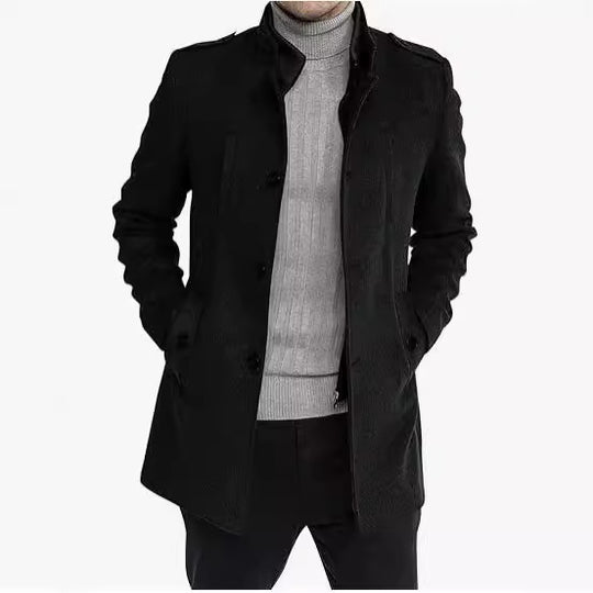 Herren stilvolle Übergangsjacke mit modernem Schnitt und praktischen Taschen EB