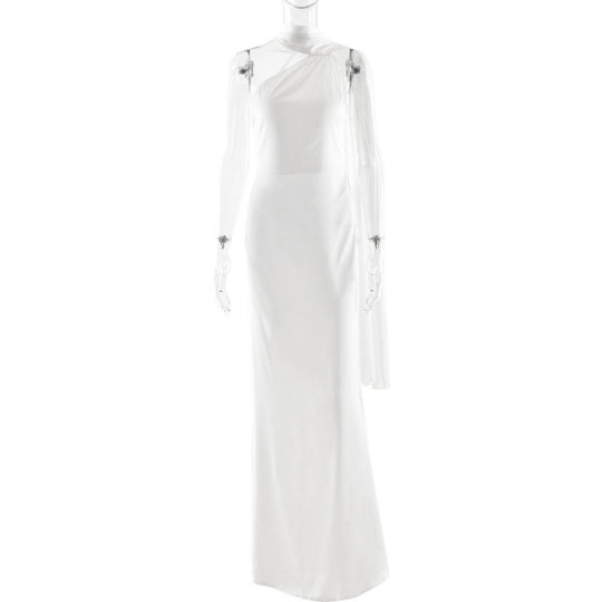 Damen Elegantes asymmetrisches Abendkleid mit schmalem Schnitt und raffinierten Details EB