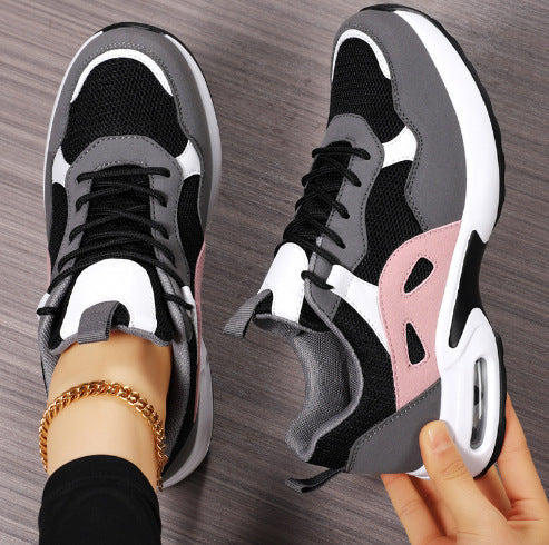 Damen nan urbaner Chunky-Sneaker mit integrierter Luftkammer, atmungsaktivem Mesh und stabilisierender Fersenkappe EB