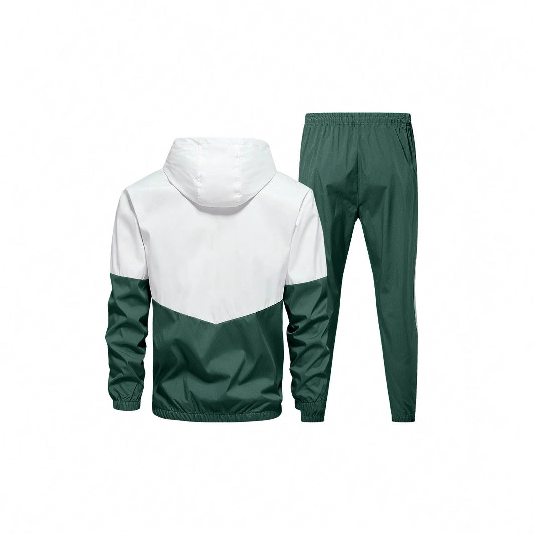Herren Sportanzug mit atmungsaktiver Jacke und elastischen Jogginghosen EB