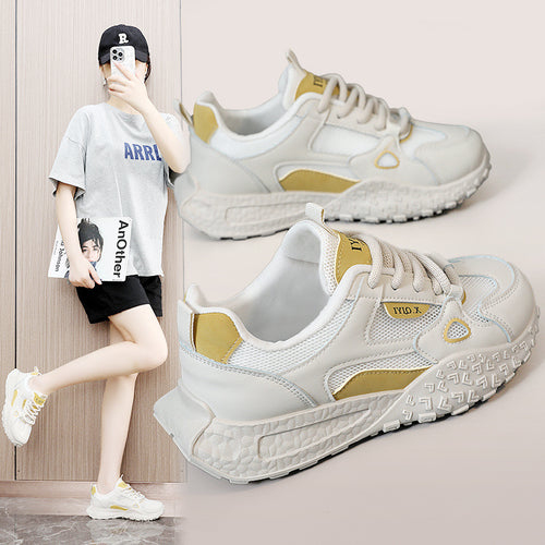 Damen Sportliche Sneakers mit atmungsaktiver Mesh-Oberfläche und dämpfender Sohle EB