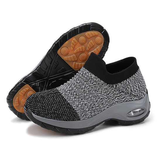 Damen Luftige Slip-On Laufschuhe mit dämpfendem Fußbett EB