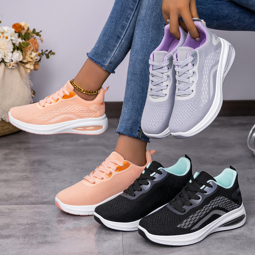Damen Atmungsaktive Laufschuhe mit Dämpfung und Flexibilität EB