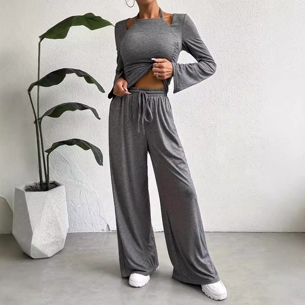 Damen Lässiges und modisches Lounge-Set mit weitem Schnitt und eleganten Ärmeln EB
