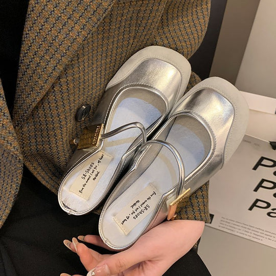 Damen elegante Ballerinas mit modischem Riemchen und komfortabler Innensohle EB