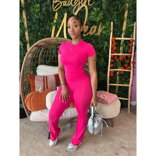Damen Sportlicher Jumpsuit mit figurbetontem Schnitt und ästhetischem Design EB