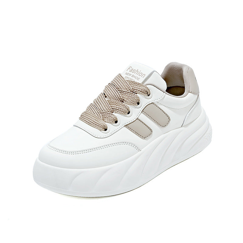Damen Komfortable Plateau Sneakers mit modernem Design und atmungsaktiver Sohle EB