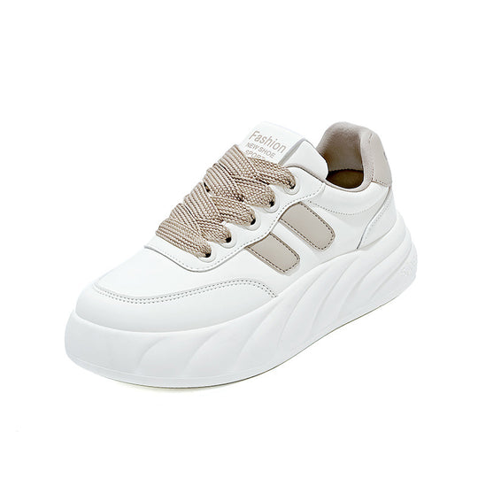 Damen Komfortable Plateau Sneakers mit modernem Design und atmungsaktiver Sohle EB