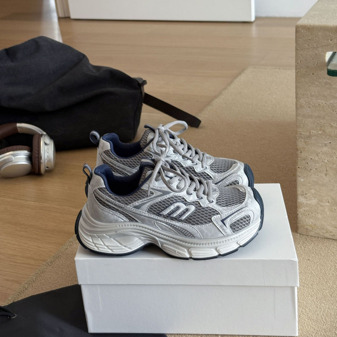Damen Sportliche Sneaker mit atmungsaktiver Oberflächenstruktur und stoßdämpfendem Komfort EB