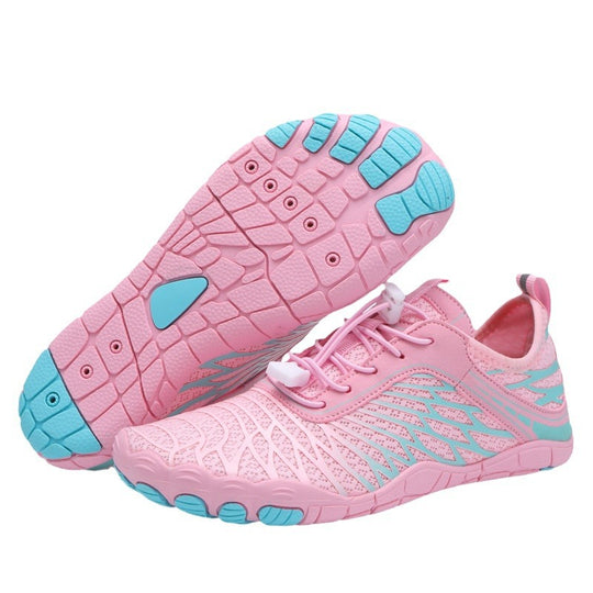 Damen Fitness-Sneaker mit atmungsaktiver Netzoberfläche und rutschfester Sohle EB