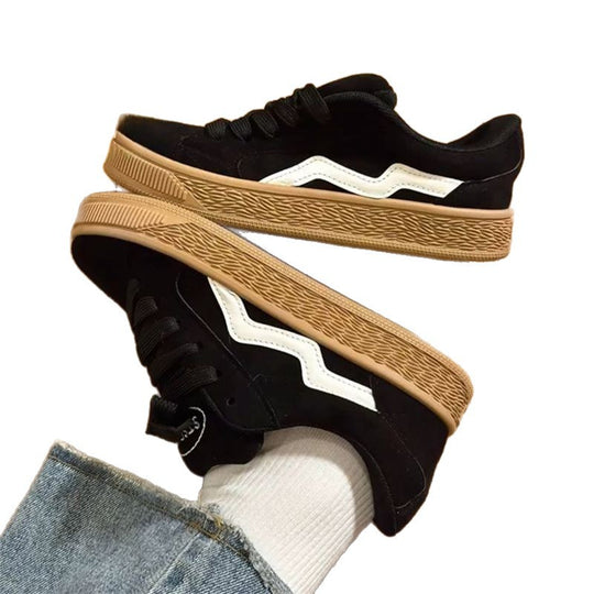 Damen modische Sneakers mit weicher Sohle und sportlichem Design EB