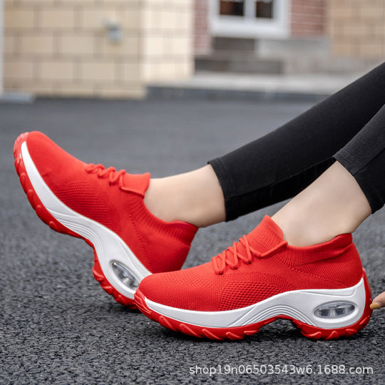 Damen Sportliche Sneaker mit innovativem Dämpfungssystem und atmungsaktiver Obermaterialstruktur EB