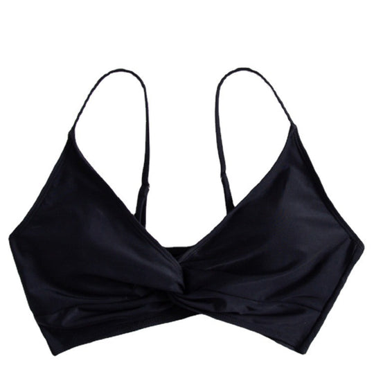 Damen Crop-Bikinioberteil mit raffiniertem Knotendesign EB