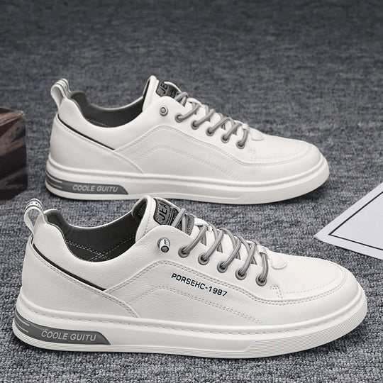 Damen Elegante Sneakers aus weichem Leder mit dämpfender Laufsohle EB