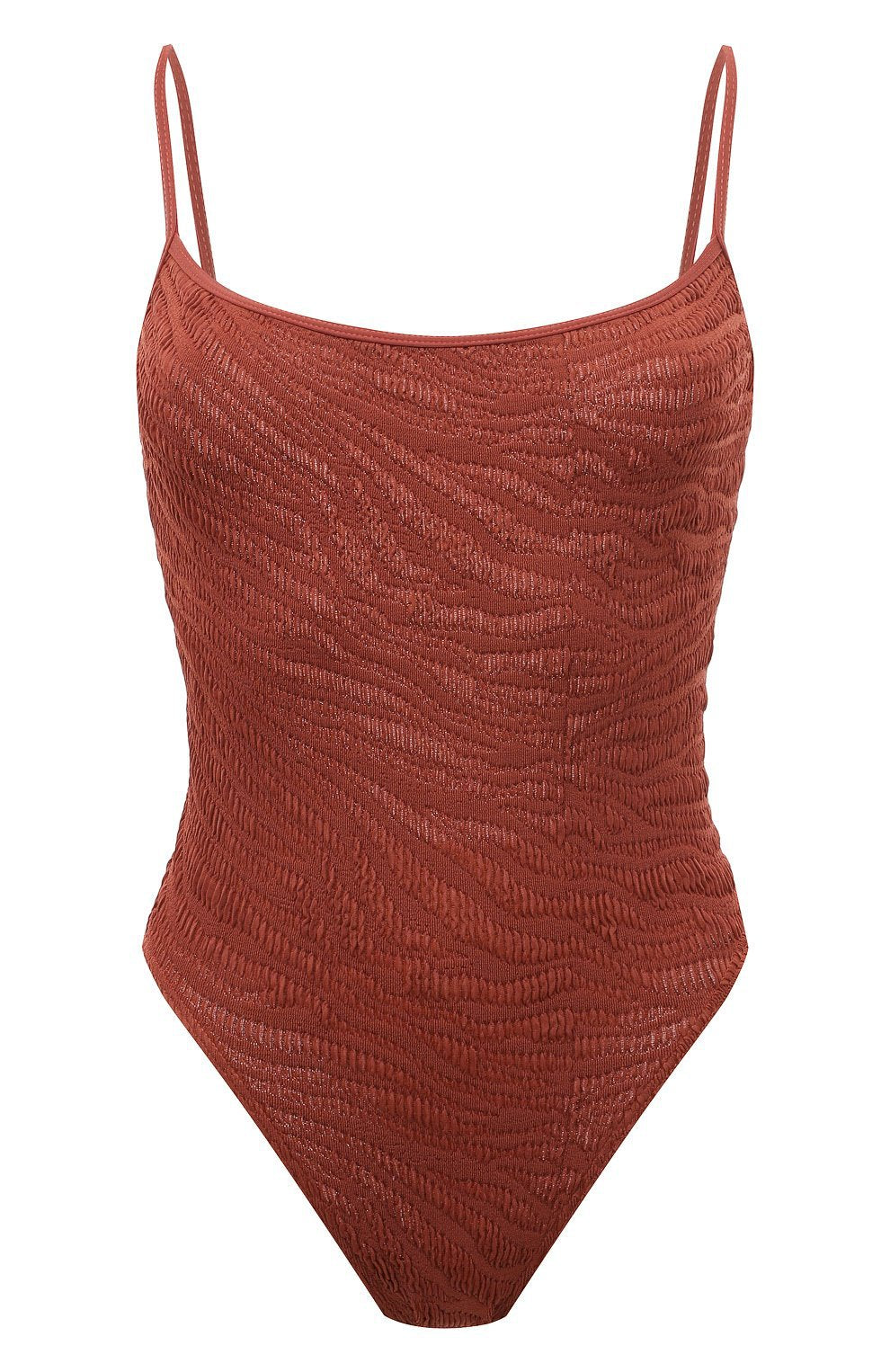Damen Einteiliger Badeanzug mit strukturiertem Zebra-Muster EB