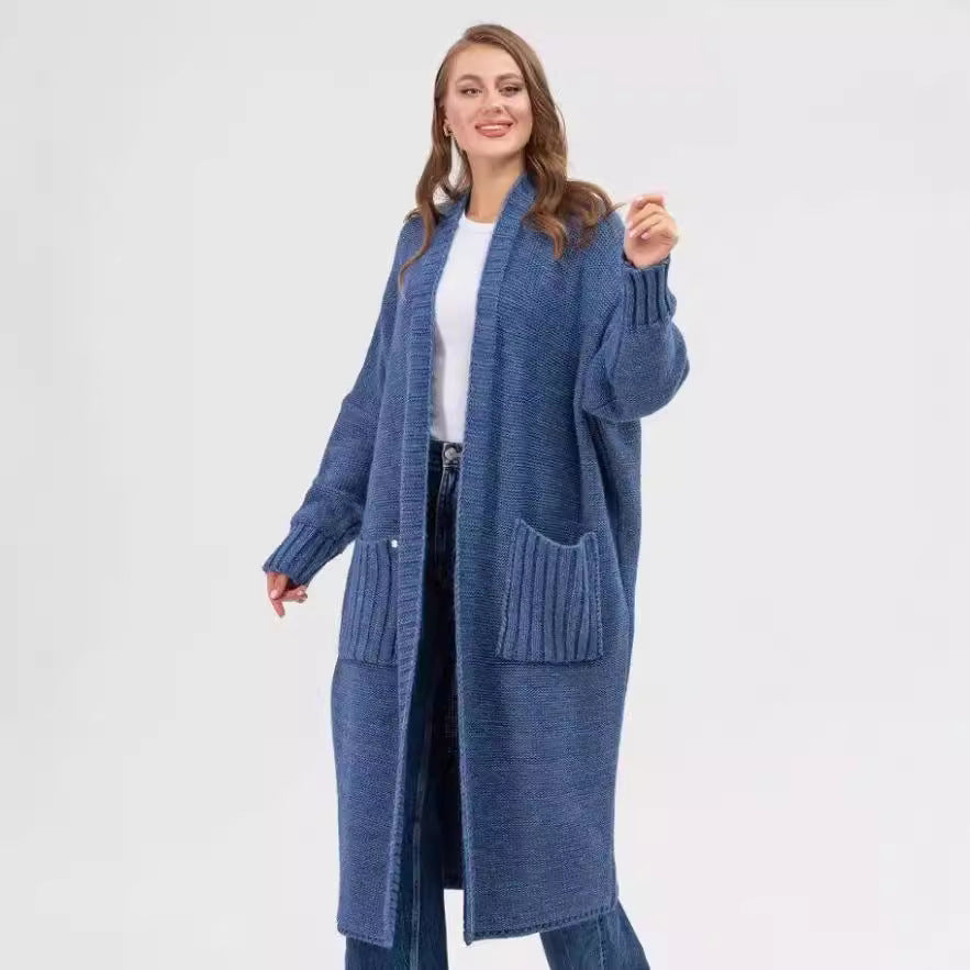 Damen Oversized Strickmantel EB