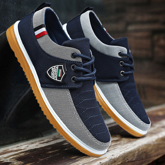 Herren Sportliche Freizeit Sneakers mit atmungsaktivem Obermaterial EB
