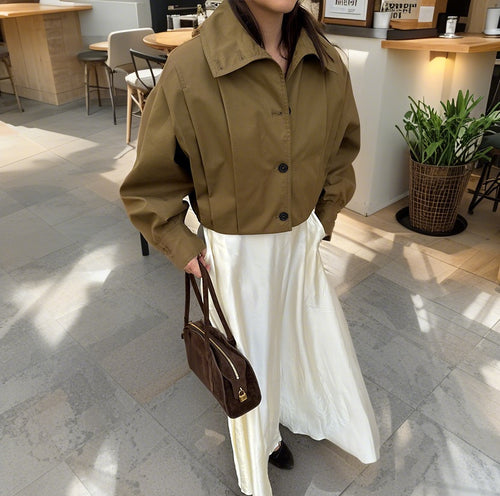 Damen Modische Kurzjacke mit ausgefallenem Schnitt EB