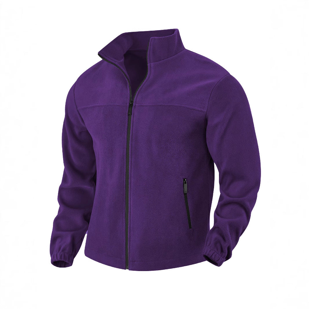 Herren Fleecejacke mit hohem Kragen EB