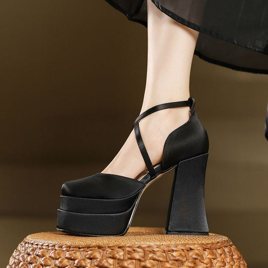 Damen High Heel Plattform Pumps EB