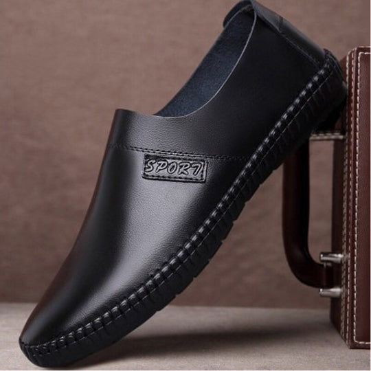 Damen Bequeme Slip-On Freizeitschuhe aus hochwertigem Leder EB