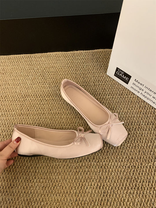 Damen Ballerina mit elegantem Schleifendetail EB