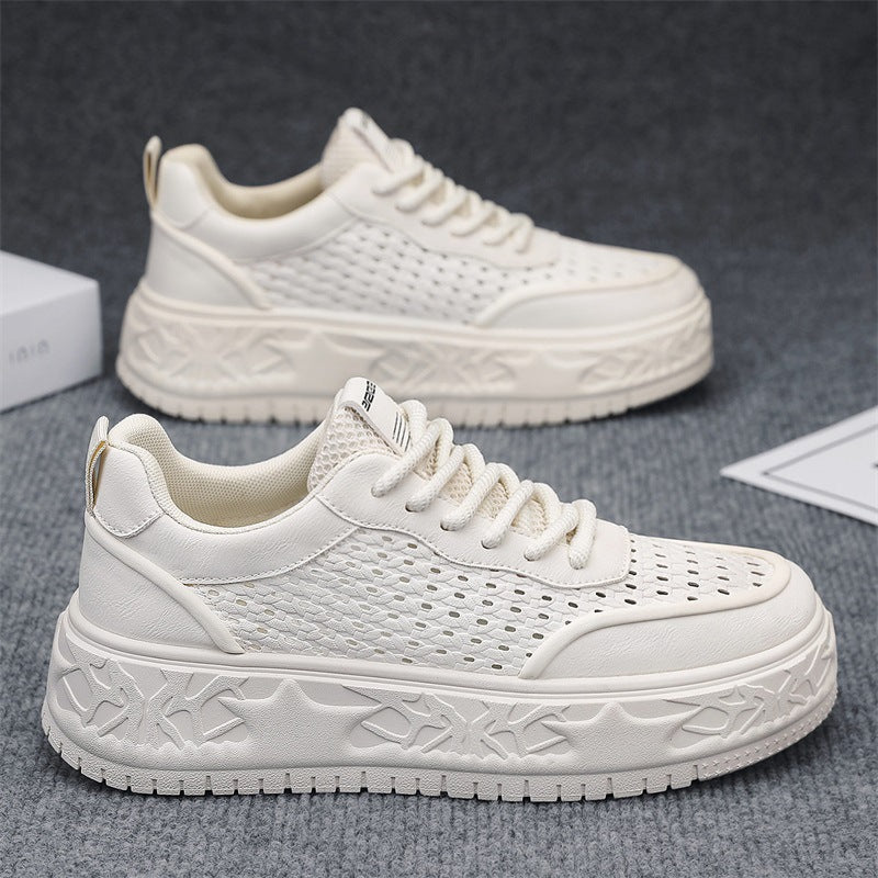 Damen Sportliche Sneakers mit atmungsaktivem Obermaterial und robuster Laufsohle EB