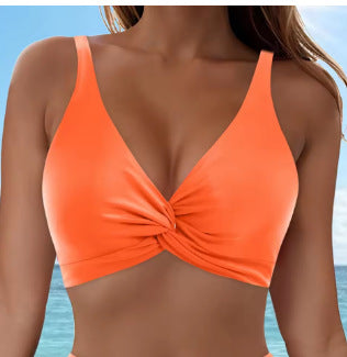 Damen Sportliches Bikinioberteil mit Twist-Design EB