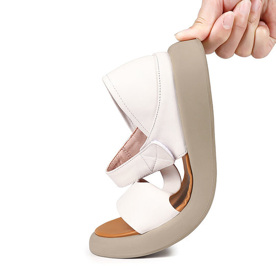 Damen Atmungsaktive Riemchensandalen mit verstellbarem Klettverschluss und gepolsterter Sohle EB
