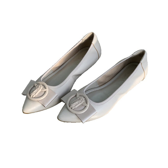 Damen Elegante spitz zulaufende Ballerinas mit modischem Schleifen-Detail EB 1779181375