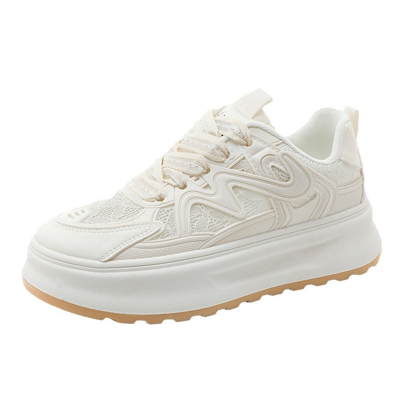 Damen Sportliche Sneakers mit atmungsaktiver Mesh-Oberfläche und dämpfendem Fußbett EB