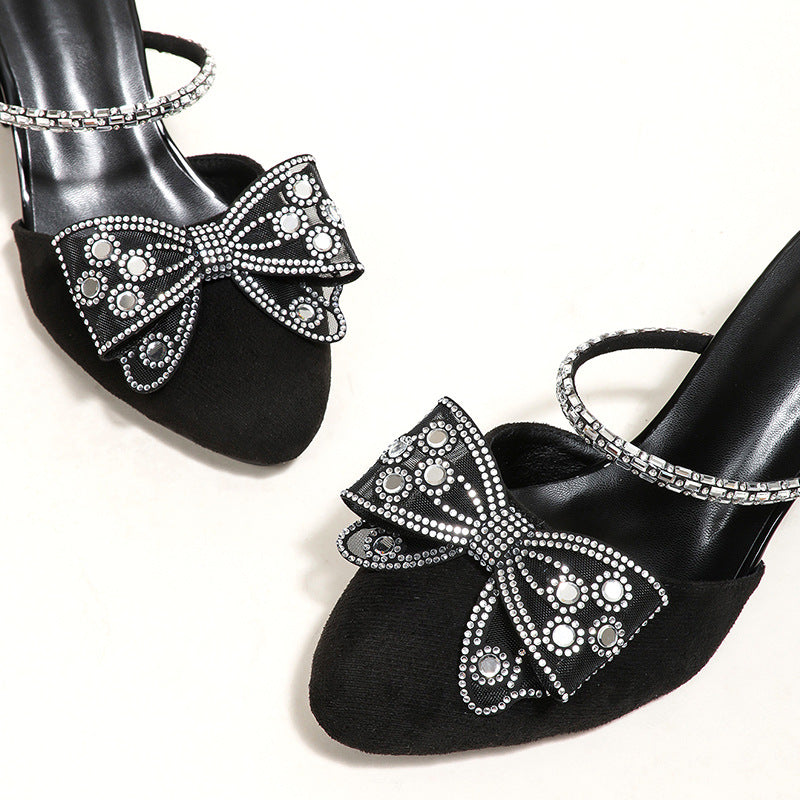 Damen modische Pumps mit dekorativem Schleifen-Design EB